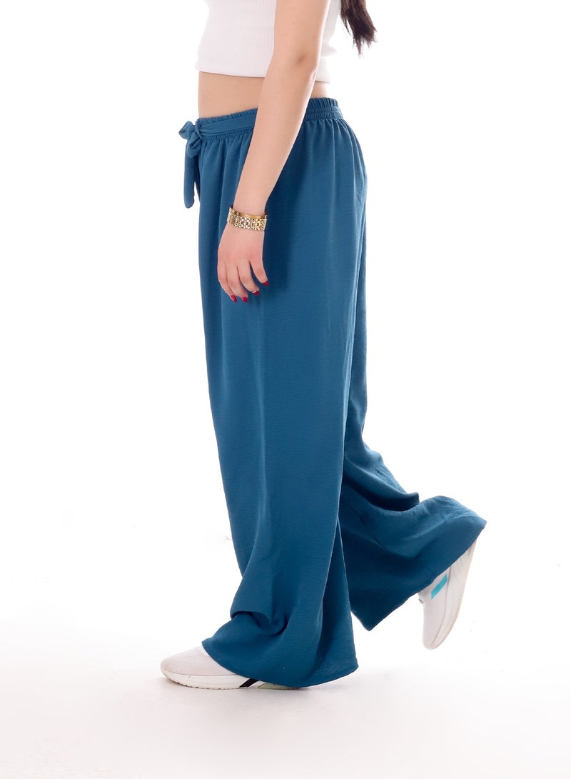BEBO Women's solid long pants with drawstring - Image 2