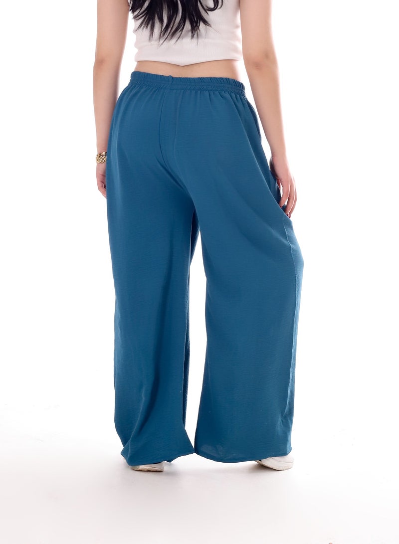 BEBO Women's solid long pants with drawstring - Image 3
