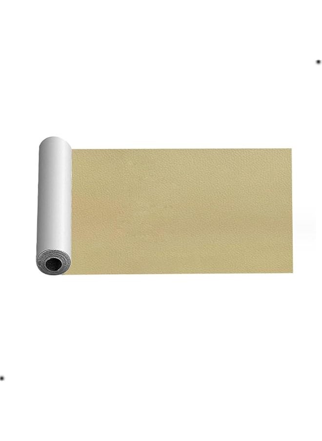 PROMASS promass Sofa Leather Repair Patches, Self Adhesive Leather Repair Tape Kit, 10x150 cm Leather Repair Patch for Furniture, Leather Repair Patch for Car seat, Sofas, Couch, Boat Seat (Yellow)  - Image 1