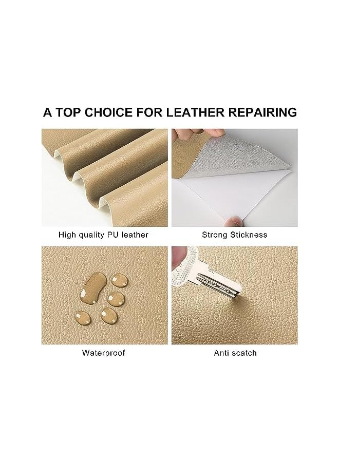 PROMASS promass Sofa Leather Repair Patches, Self Adhesive Leather Repair Tape Kit, 10x150 cm Leather Repair Patch for Furniture, Leather Repair Patch for Car seat, Sofas, Couch, Boat Seat (Yellow)  - Image 3