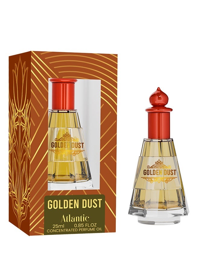 Atlantic Golden Dust 25 ML Oil Based Perfume with Soft Florals and Warm Powdery Layers - Image 1