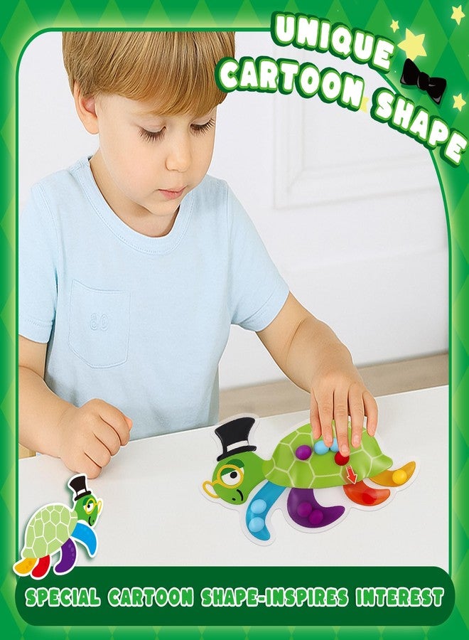 3 otters Color Sorting Toy, Matching Games for Toddlers Sensory Fidget Toy for Kids Fine Motor Matching Games for Preschool Activities Travel Essential - Image 2