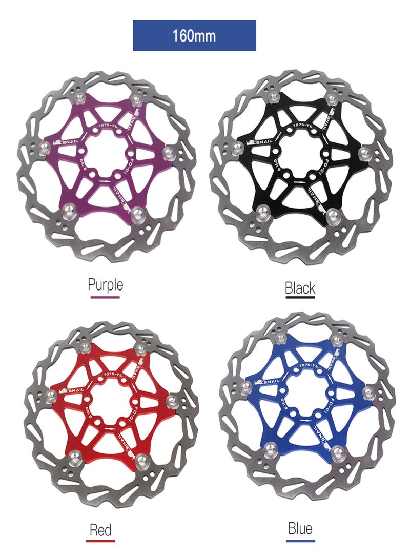 SNAIL Bike Cycling Bicycle Floating Disc Rotor MTB Mountain Bike 6 Bolts Disc Brake Rotor 160MM / 180MM - Image 4