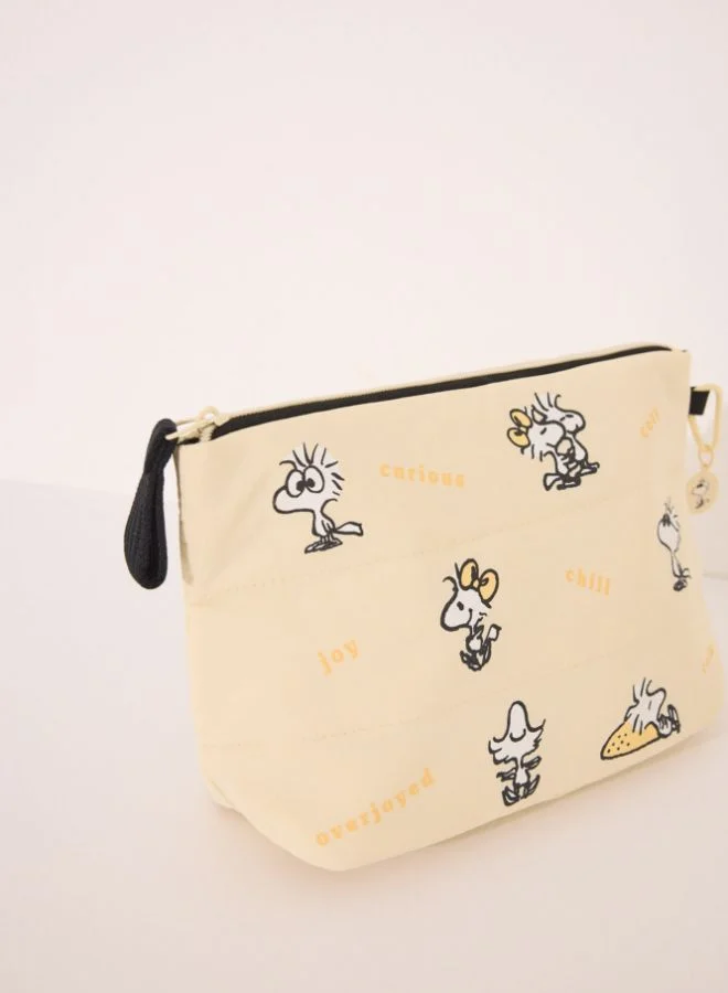 women'secret Medium Snoopy yellow vanity case