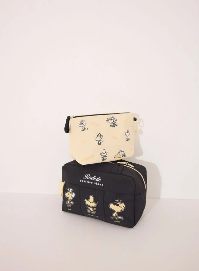 women'secret Medium Snoopy yellow vanity case