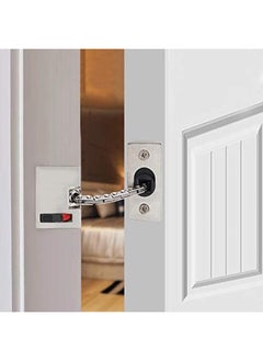 ROBUSTLINE Door Chain Guard Concealed C908 Ss With Spring Anti Theft Press Lock Punch Free Door Chain Lock Bedroom Home Apartment Hotel Security Door Sliding Safety Chain Lock Stainless Steel Easy 