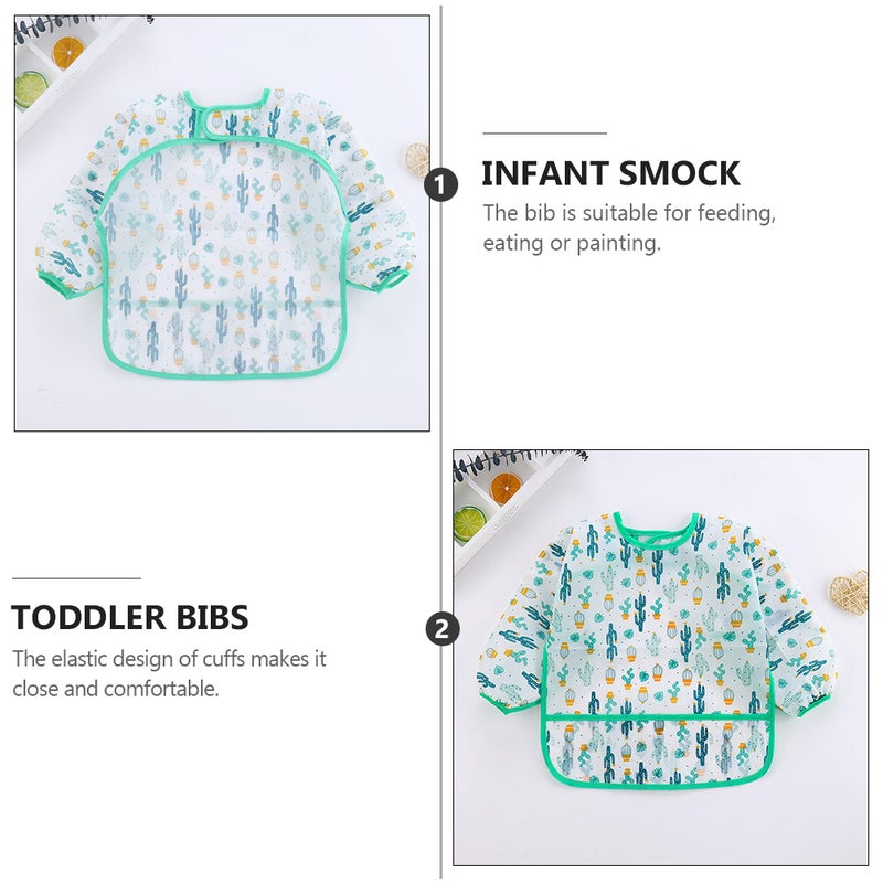 5 Pcs Sleeved Baby Bibs Sleeved Bib Practical Baby Smock - Image 5