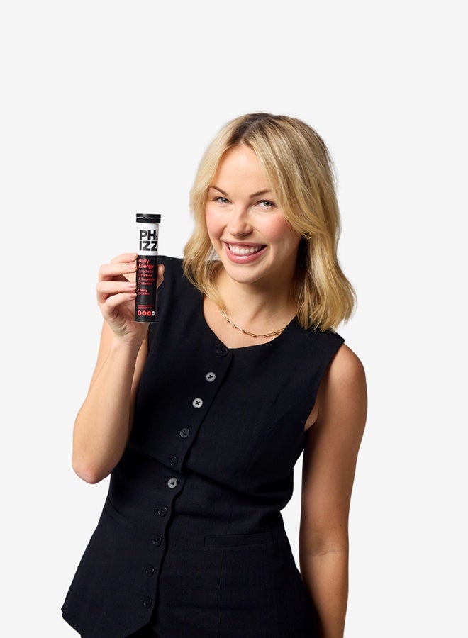Phizz Daily Energy Cherry Caffeine Flavoured Effervescent Tablets  20s - Image 2