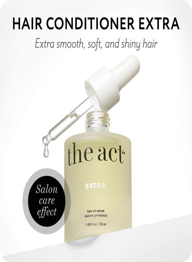 The Act EXTRA Hair Oil Serum for Damaged, Brittle, Dry Hair with Coconut, Argan & Castor Oils - Strengthening & Nourishing Elixir, Ideal for All Hair Types - Non Greasy Finish 1.69 fl oz - Image 2