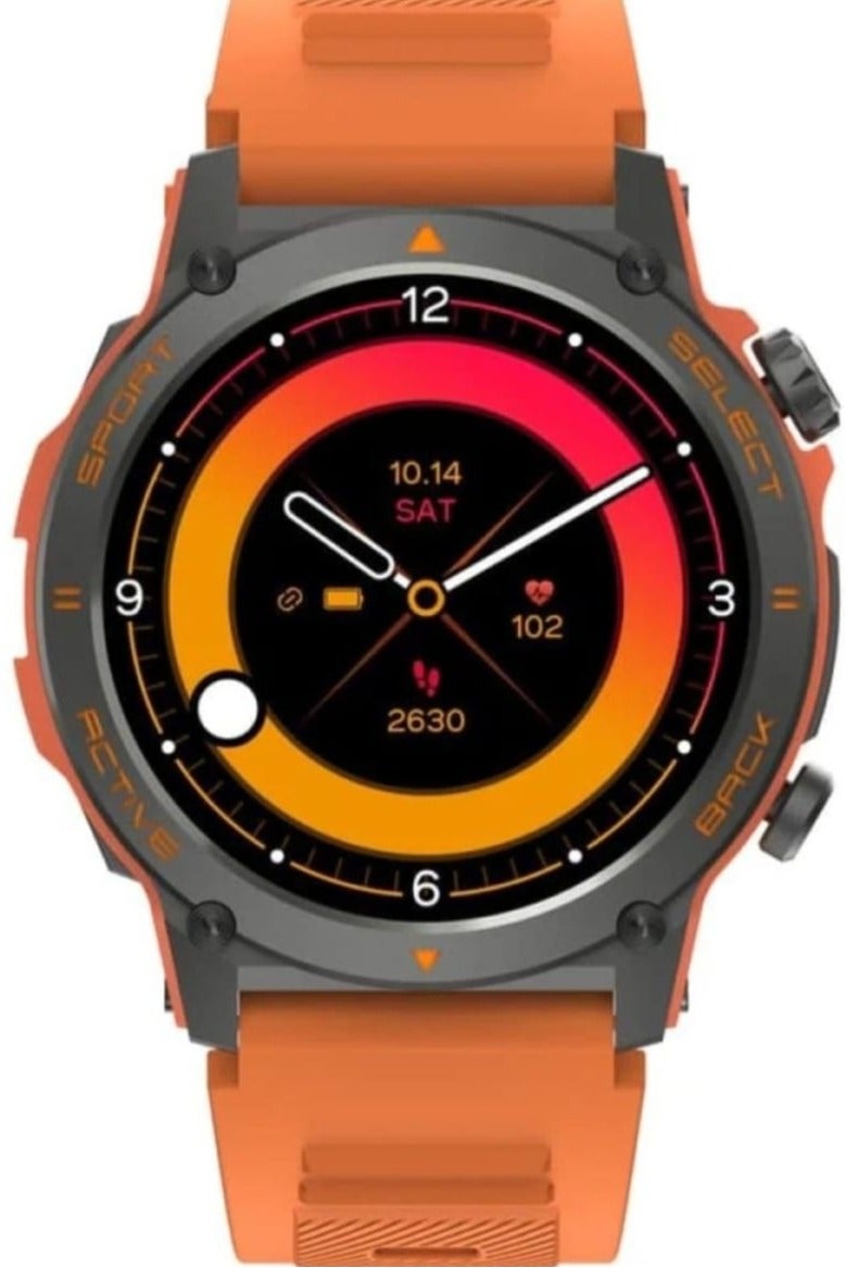 أوتيتو ساعة Oteeto Watch 7 Pro تجمع بين الأداء المميز والتصميم الرياضي الأنيق.  شاشة AMOLED بحجم 1.43 بوصة تقدم ألوانًا حيوية وتباينًا عاليًا مع استجابة لمس سلسة جدًا، مما يجعل من استخدامها تجربة بصرية مريحة . ميزة المكالمات الذكية (Smart Calling) تتيح لك إجراء واستقبال المكالمات مباشرة من المعصم وسهولة في الاتصال . - Image 1