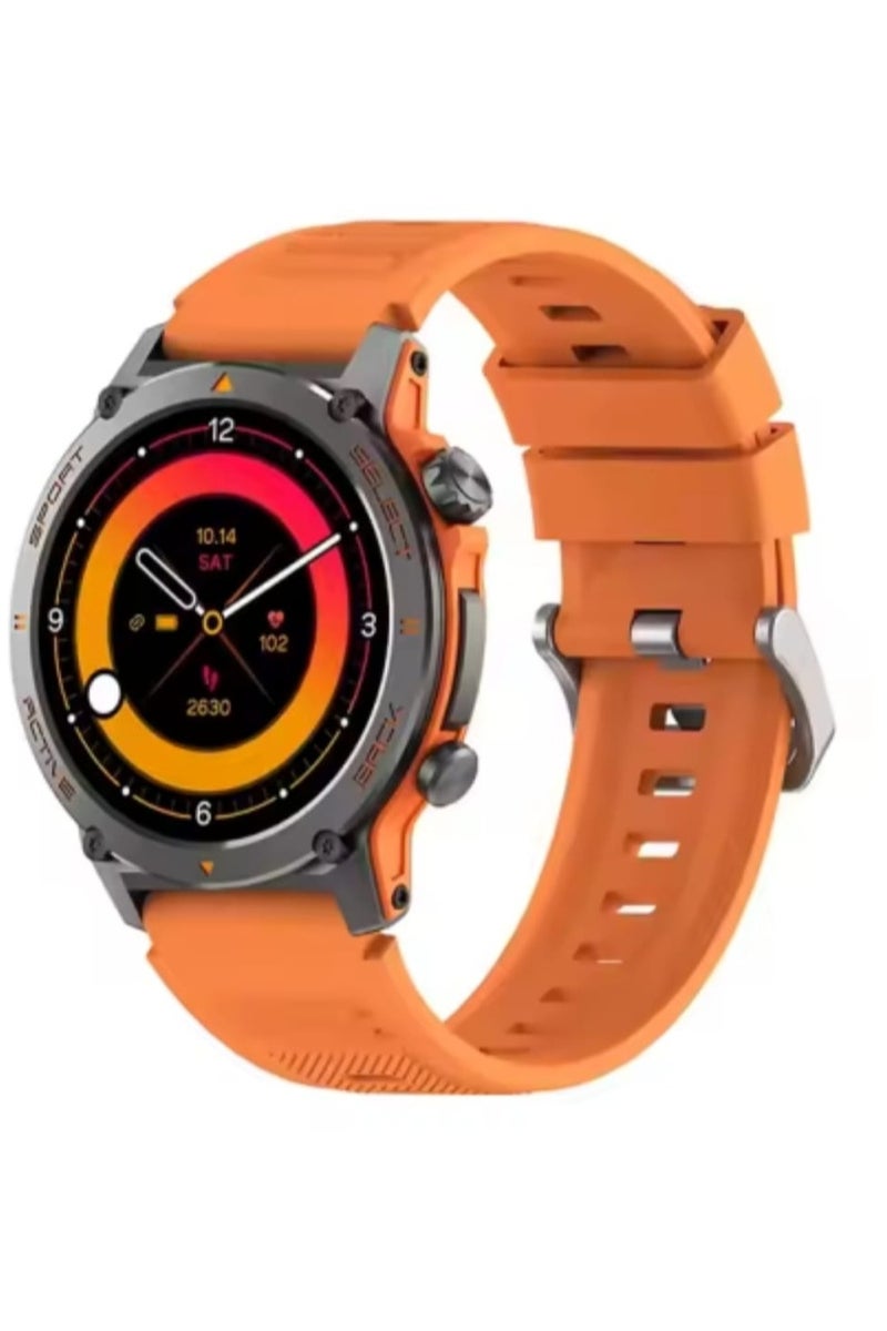 أوتيتو ساعة Oteeto Watch 7 Pro تجمع بين الأداء المميز والتصميم الرياضي الأنيق.  شاشة AMOLED بحجم 1.43 بوصة تقدم ألوانًا حيوية وتباينًا عاليًا مع استجابة لمس سلسة جدًا، مما يجعل من استخدامها تجربة بصرية مريحة . ميزة المكالمات الذكية (Smart Calling) تتيح لك إجراء واستقبال المكالمات مباشرة من المعصم وسهولة في الاتصال . - Image 3