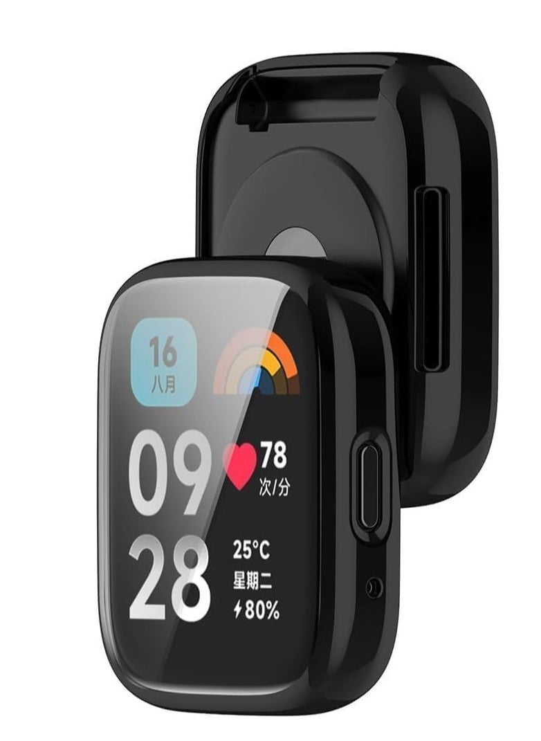 Generic TPU Full Protective Case Cover Compatible with Redmi Watch 3 Smartwatch (Black)  - Image 2