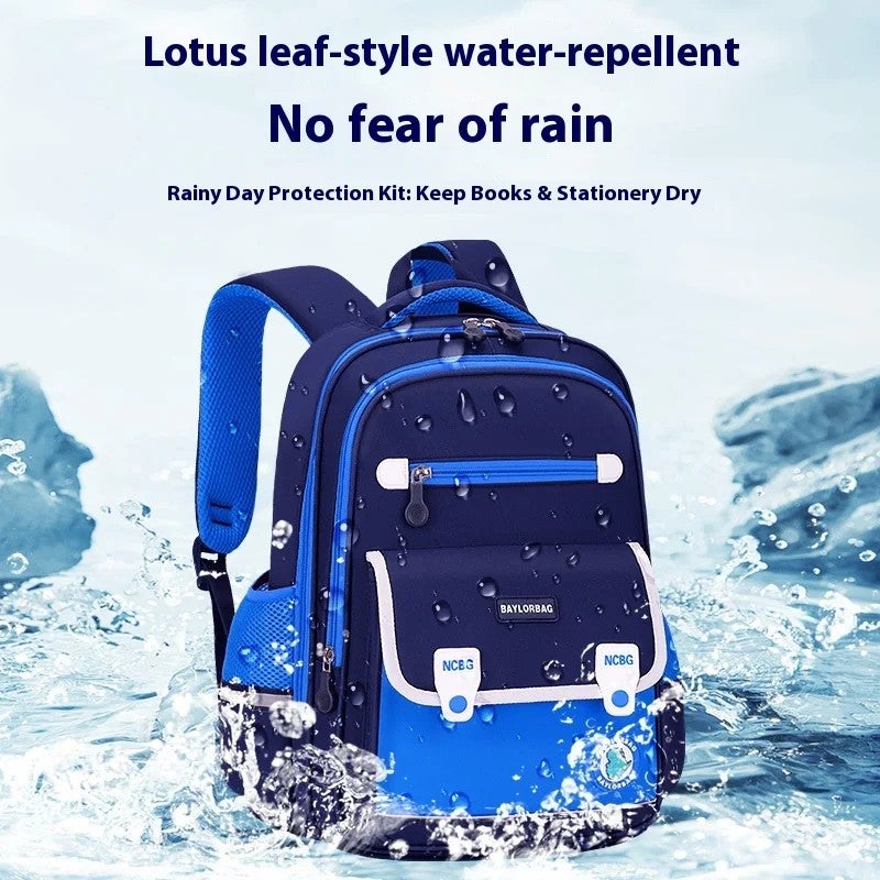 Bluejw 25 New Fashionable Oxford Nylon Lined Zipper Waterproof Burden-Reducing Air Cushion Belt 20L 1-3-6 Grade Primary Backpacks - Image 4