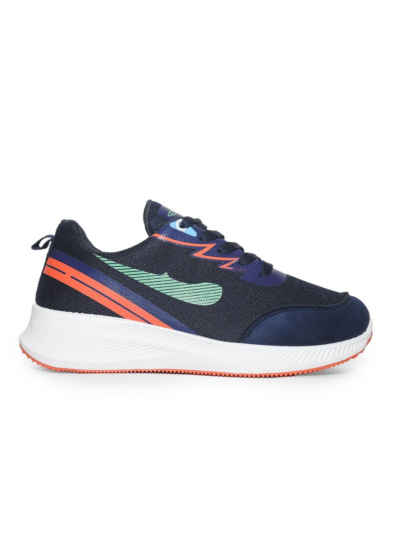 Desert Men's Sportive Knit Sneakers – Stylish Printed Design  - Image 1