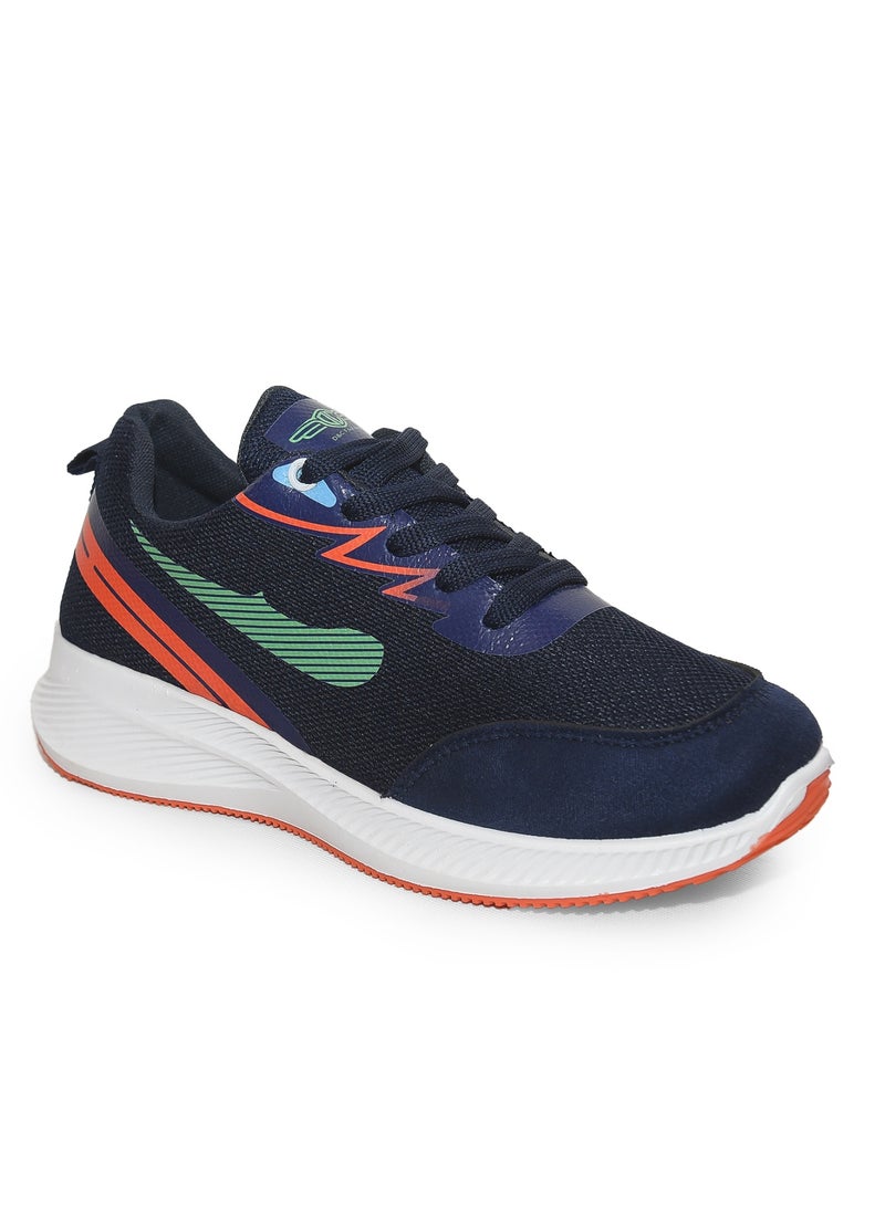 Desert Men's Sportive Knit Sneakers – Stylish Printed Design  - Image 2