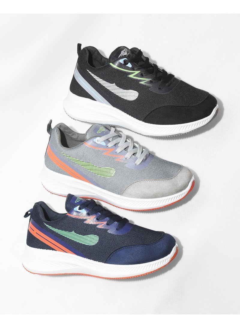Desert Men's Sportive Knit Sneakers – Stylish Printed Design  - Image 5