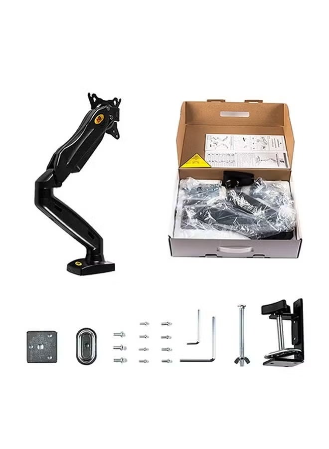NB F80 Series Monitor Stand - Adjustable Desktop Mount, Fits 17-30 inch Monitors (up to 19.8 lbs), Tilt and Swivel - Gray - Image 1