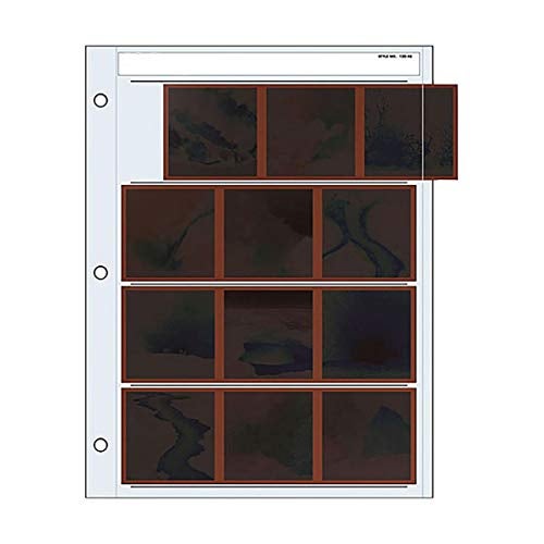 Print File 120 Size Negative Pages Holds Four Strips of Three 6x6 Frames, Pack of 100 - Image 5