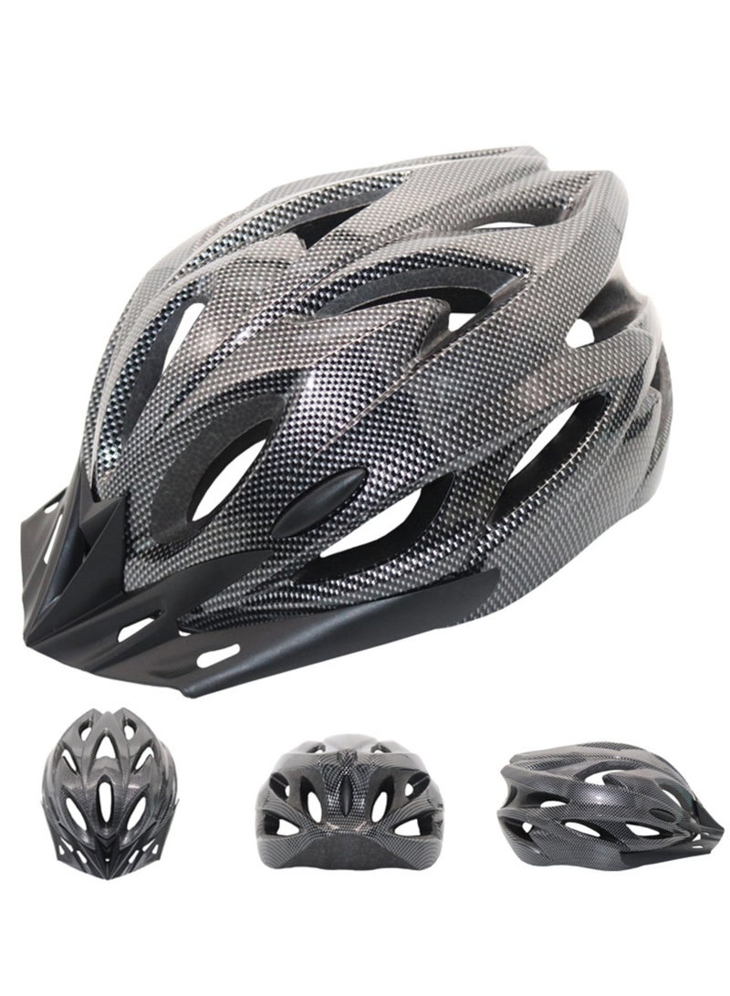 NOVOLAN NOVOLAN All-Purpose Bike Helmets Bicycle Helmet Cycling Helmet Lightweight Riding Bicycle Ultra-Portable Road Mountain Bike One-Piece 18 Ventilation Holes Male & Female Hat Adjustable Size (Black)  - Image 1