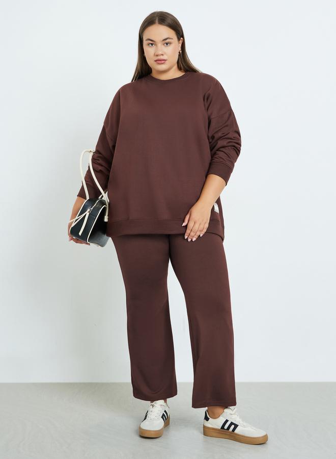 Styli Plus Size Oversized Longline Sweatshirt - Image 2