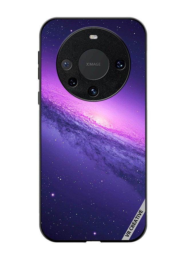 VR CREATIVE Protective Case Cover For Huawei Mate 60 Abstract Crossed Lines Galaxy Seamless Design Multicolour - Image 1