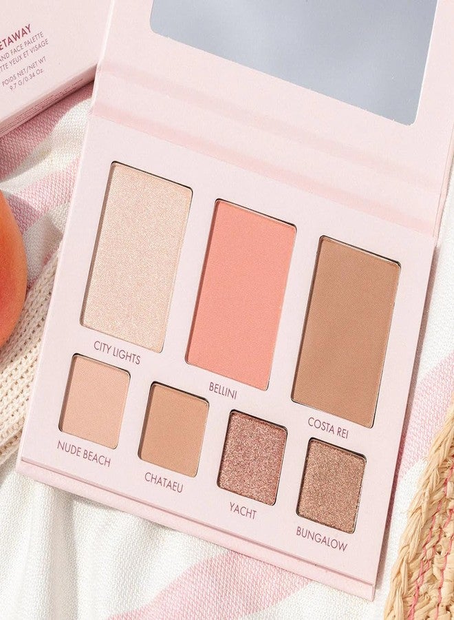 Wander Beauty Getaway Eye & Face Palette - Sunkissed (Light/Medium) - Full Face Makeup Palette Enriched With Vitamin E - For Day & Night Looks - 4 Shadows, Highlighter, Blush, and Bronzer - 0.34 fl oz - Image 4