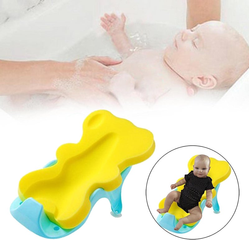 كلاراكو إسفنجة استحمام للأطفال الرضع، مانعة للانزلاق، لون أصفر - Image 5