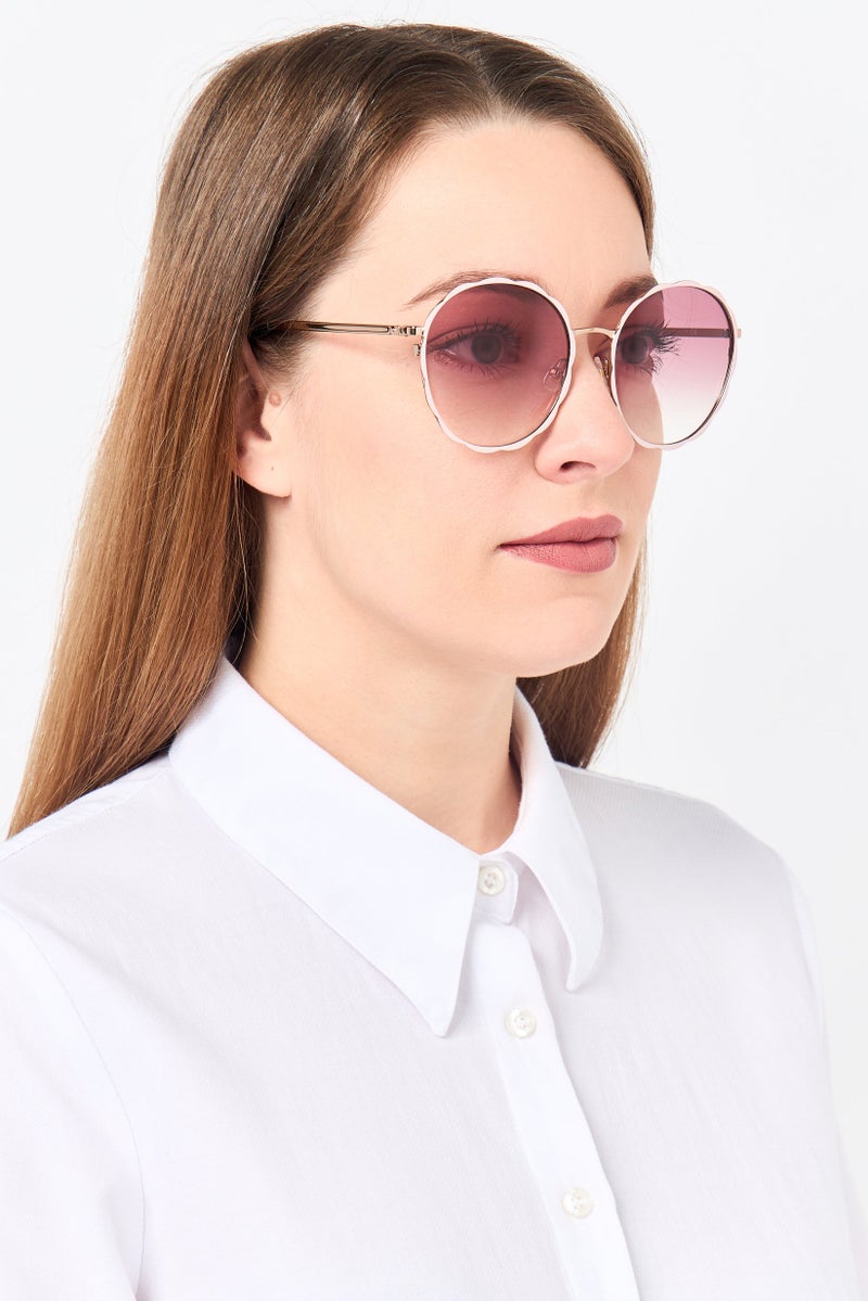 Kate Spade Women Cannes/G/S Round Sunglasses, Pink - Image 2