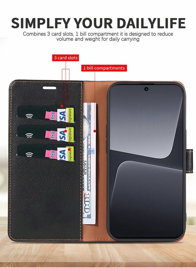 Compatible with Xiaomi 13 Pro Case,Premium Leather Wallet Case with Kickstand and Card Slots,Flip phone Shell for Xiaomi 13 Pro