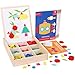 GEMEM 288 PCS Wooden Magnetic Pattern Blocks SetMontessori Tangram Puzzle STEM Toys for Kids Ages 38 Educational Learning Toys Gift - Image 2