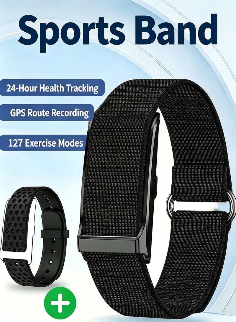 KAZA Screenless Fitness Tracker 2-Pack, 24/7 Activity and Heart Rate Monitor with Sleep Tracking and 25-Day Battery - Black - Image 2