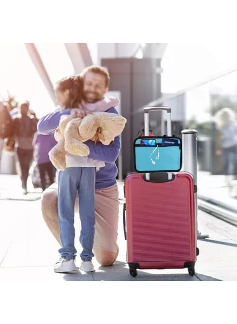 Barakah Travel Cup Holder for Suitcase - Adjustable Drink Sleeve Fits Roll-On Luggage Handles, Holds Coffee Cups & Water Bottles, Hands-Free Carry-On Accessory (Lake Blue) - Image 2