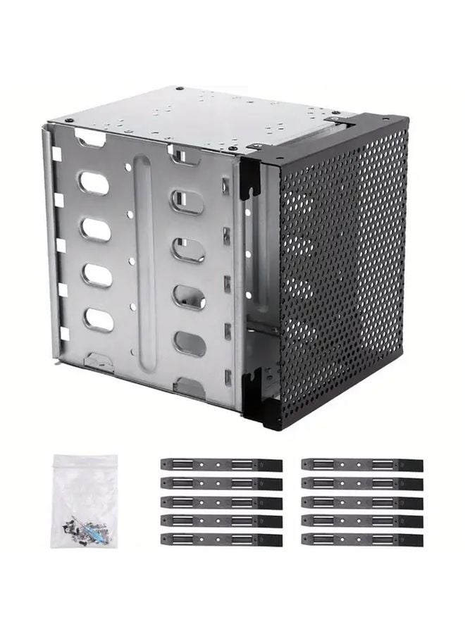 Variant Stainless Steel SAS Hard Drive Cage Adapter with Fan Space Secure Mounting Bracket - Image 1
