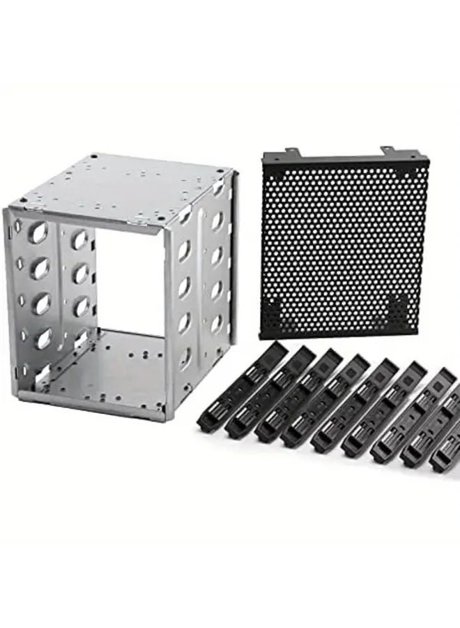 Variant Stainless Steel SAS Hard Drive Cage Adapter with Fan Space Secure Mounting Bracket - Image 4
