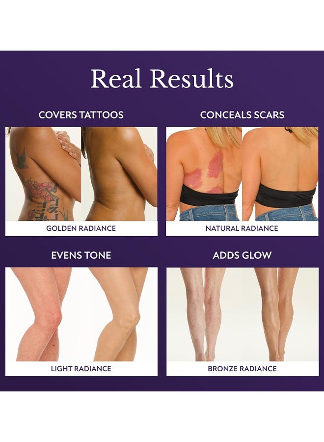 W Body Coverage Perfector, Waterproof Leg And Body Makeup, Tattoo Cover Up Makeup, Long-Lasting, Lightweight, 103ML (Natural Radiance) - Image 3