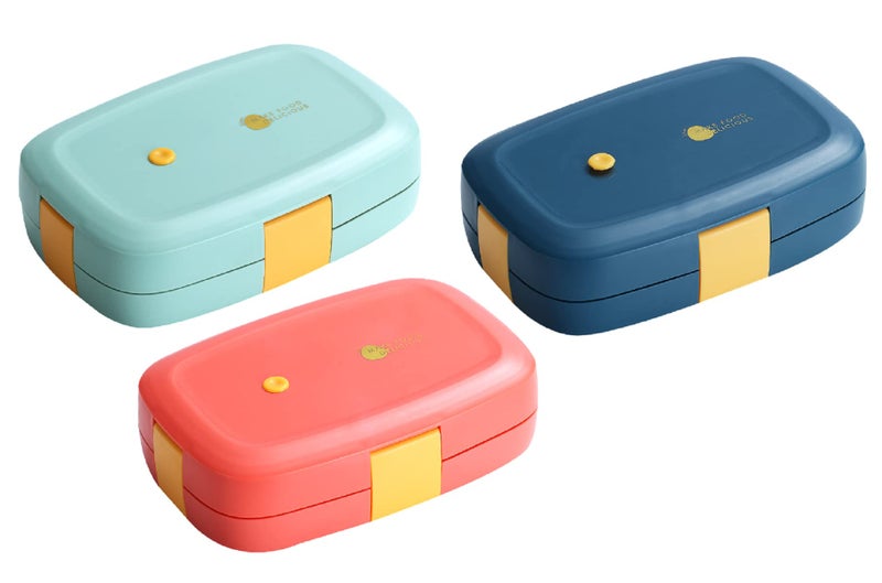 FunBlast Lunch Box for Kids - Tiffin Box for Kids, Stainless Steel Lunch Box, Lunch Boxes for Office Men & Women, Lunch Box with Spoon and Fork, Lunch Box with Compartments (Blue) - Image 5