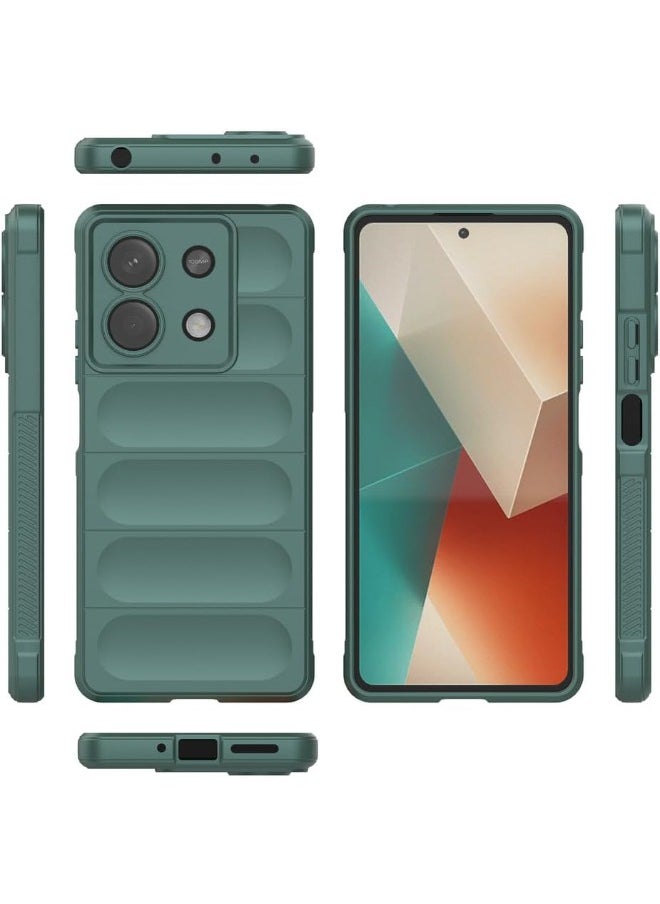 Redmi Note 13 Back Cover(Not 4G),  Creative TPU Protective Case for Redmi Note 13 5G, Anti-Fall and Shockproof Skin Feel Case Cover for Redmi Note 13 5G, Green  - Image 2