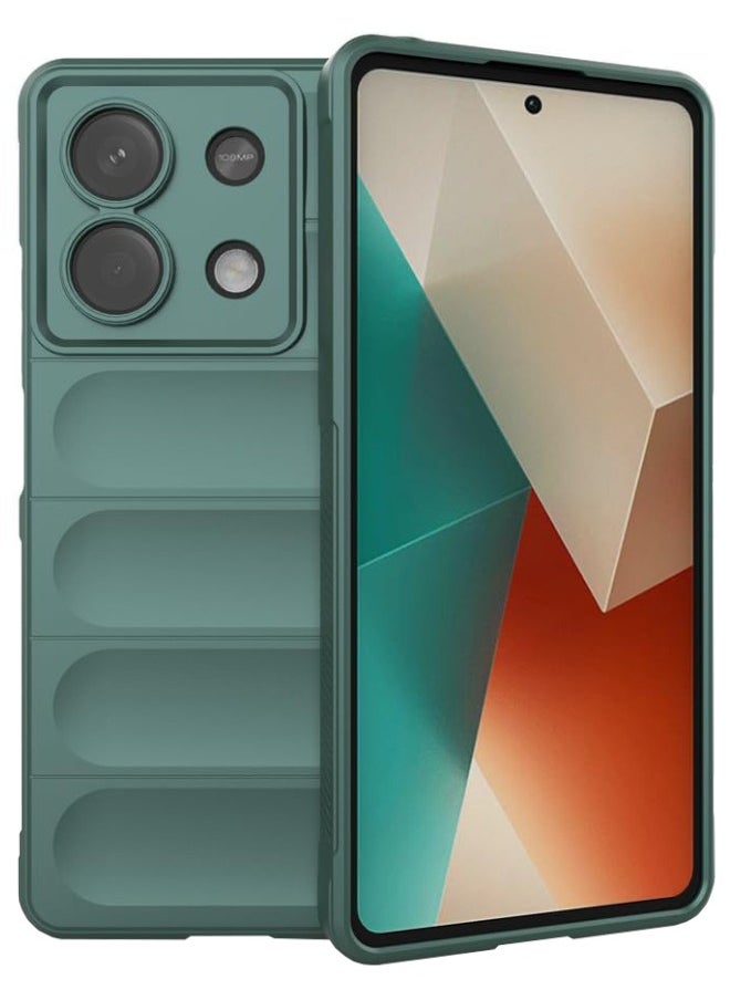 Redmi Note 13 Back Cover(Not 4G),  Creative TPU Protective Case for Redmi Note 13 5G, Anti-Fall and Shockproof Skin Feel Case Cover for Redmi Note 13 5G, Green  - Image 1