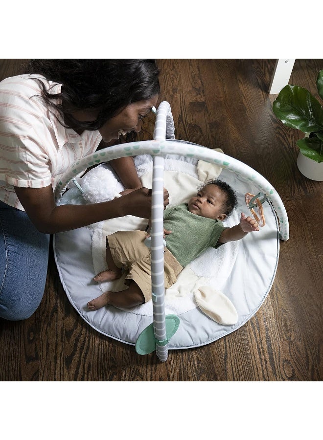 Ingenuity Sheppyâ€™s Spot Ultra Plush Baby Activity Gym & Tummy Time Mat, Newborn and up - Corrie - Image 2