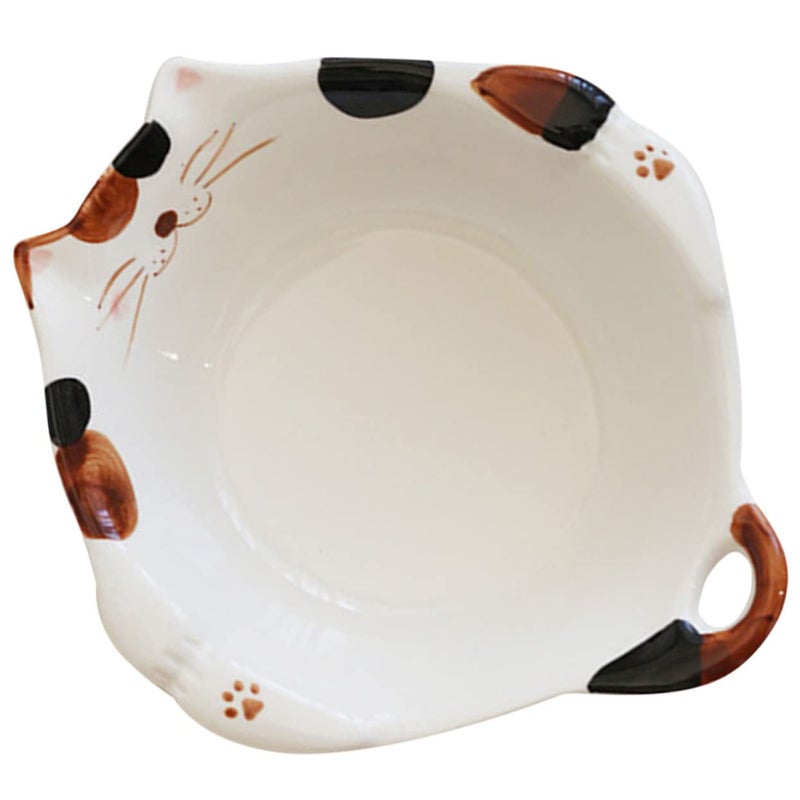 Japanese Cartoon Ceramic Bowl Kids 5 5 Inch Glazed Rice Snack Dishwasher Safe - Image 2