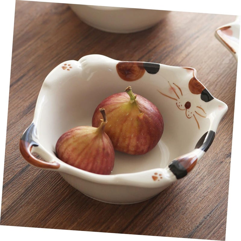 Japanese Cartoon Ceramic Bowl Kids 5 5 Inch Glazed Rice Snack Dishwasher Safe - Image 5