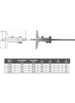 Kafenn Mechanical Depth Caliper 0.02-150 mm  - Image 5