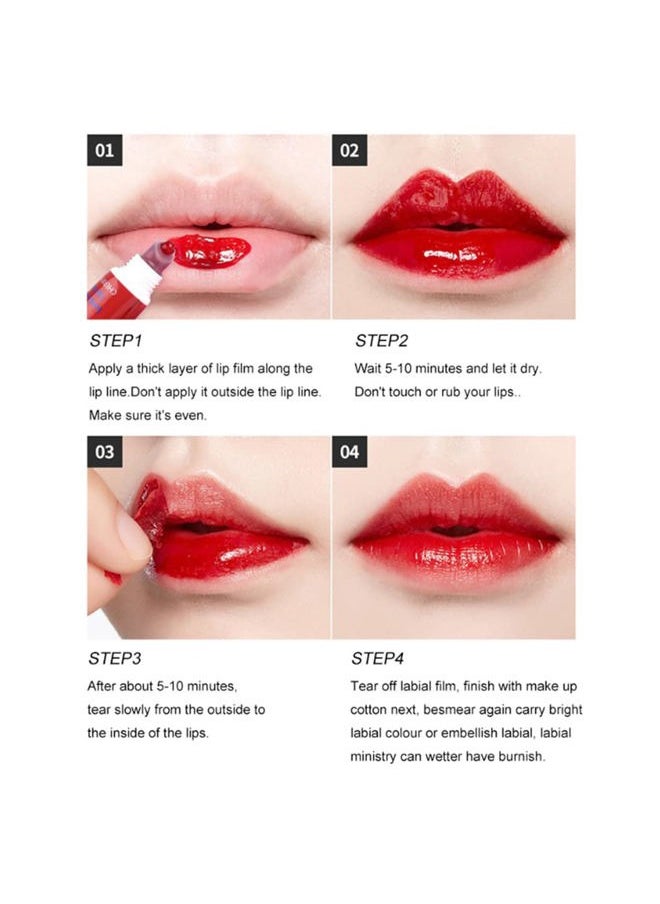 VeniCare - 6 Colors Tattoo Magic Color Peel Off Mask Tint Long Lasting Waterproof Lip Gloss - Image 1