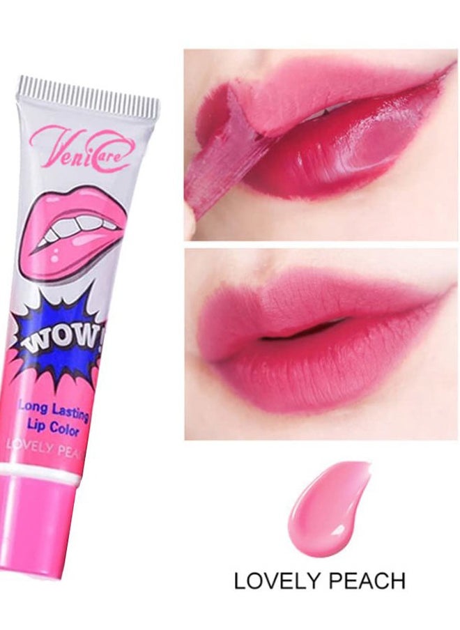 VeniCare - 6 Colors Tattoo Magic Color Peel Off Mask Tint Long Lasting Waterproof Lip Gloss - Image 1