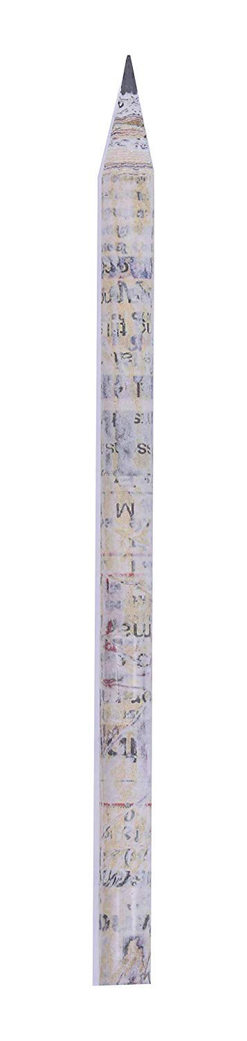 VeleSolve Recycled Newspaper Pencils Eco-Friendly For Kids School | Non-Toxic, Suitable For All Art & Craft, General Home, Office Or School Use (News Paper Pencil, 25) - Image 3