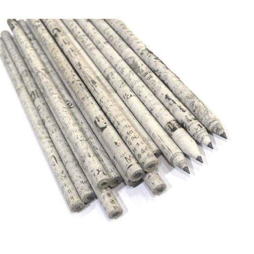 VeleSolve Recycled Newspaper Pencils Eco-Friendly For Kids School | Non-Toxic, Suitable For All Art & Craft, General Home, Office Or School Use (News Paper Pencil, 25) - Image 4