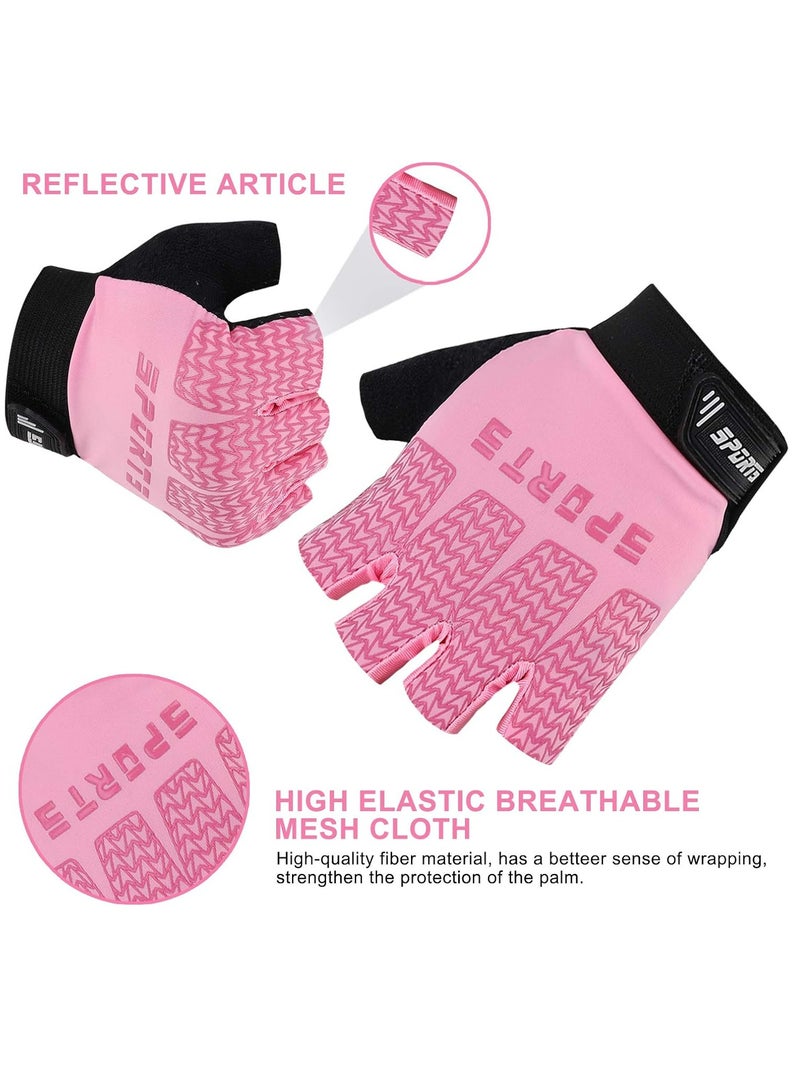 Oasisgalore Kids Half Finger Sport Gloves Kids Fingerless Cycling Gloves，Kids Fishing Gloves for Camping Fishing Outdoor Sports  - Image 3