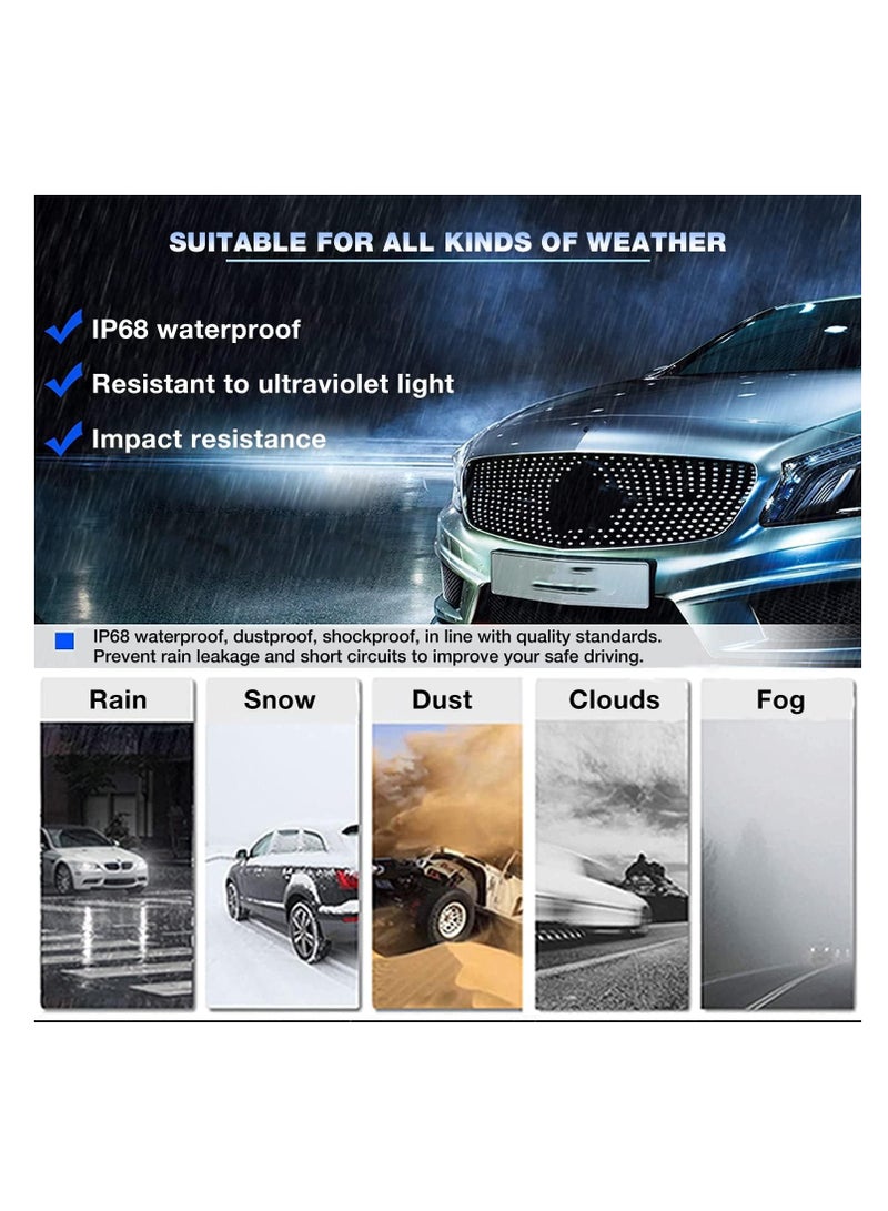 Zikra 4Pcs Car LED Bulbs Combo, Fit For Cadillac Escalade 2007-2014 LED Bulbs, D1S Hid Bulb High Low Beam+9145/H10 LED Fog Light Bulbs, D1S Hid Headlights 6500K 36000LM, D1S 9145 Light Bulbs - Image 5