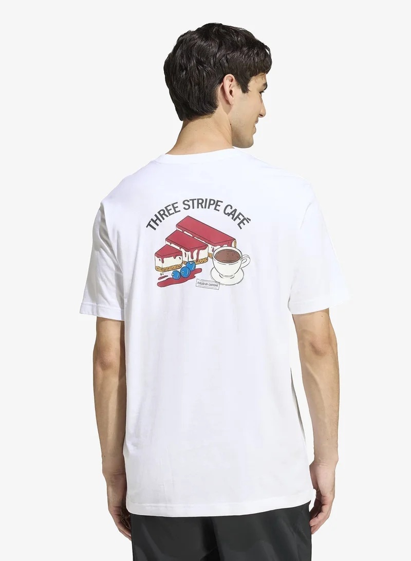 Adidas Coffee Cafe Cheesecake Graphic T-Shirt