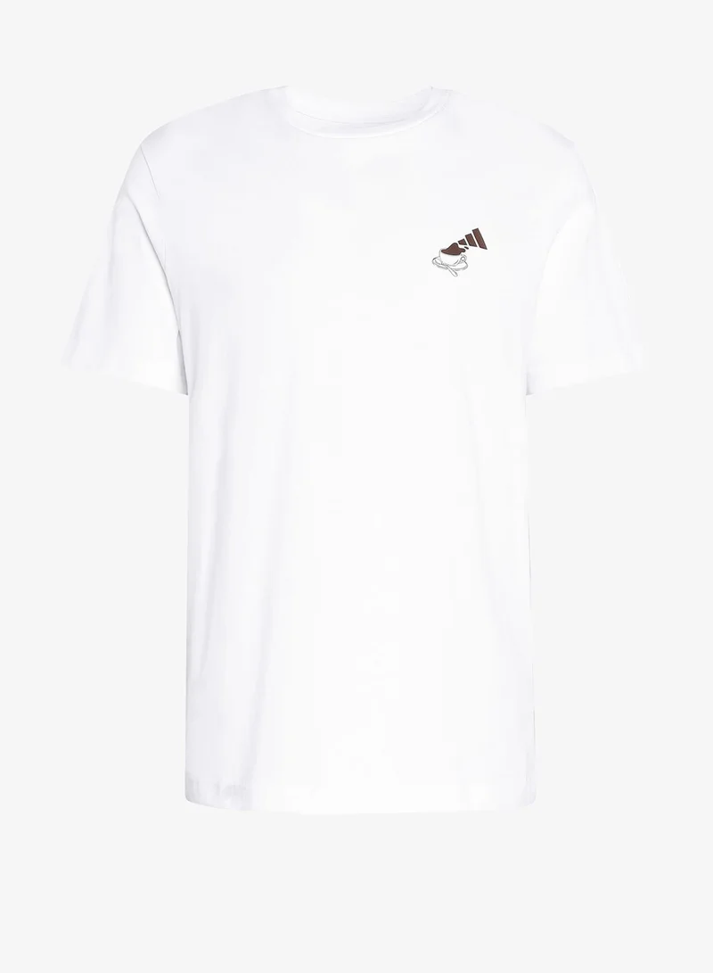 Adidas  Coffee Cafe Cheesecake Graphic T-Shirt for Men | Best Price UAE